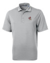Louisville Cardinals College Vault Cutter & Buck Virtue Eco Pique Recycled Mens Big and Tall Polo Polished Medium Gray Mannequin Thumbnail Image