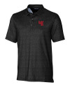 Western Kentucky Hilltoppers College Vault Cutter & Buck Pike Micro Floral Print Stretch Mens Polo Black Mannequin Thumbnail Image
