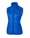 Delaware Fightin' Blue Hens College Vault Cutter & Buck Rainier PrimaLoft® Womens Eco Insulated Full Zip Puffer Vest Royal Mannequin Thumbnail Image