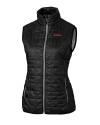 Texas Tech Red Raiders College Vault Cutter & Buck Rainier PrimaLoft® Womens Eco Insulated Full Zip Puffer Vest Black Mannequin Thumbnail Image