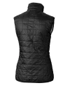 Marshall Thundering Herd College Vault Cutter & Buck Rainier PrimaLoft® Womens Eco Insulated Full Zip Puffer Vest Black Mannequin Back Thumbnail Image