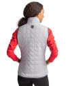 Marshall Thundering Herd College Vault Cutter & Buck Rainier PrimaLoft® Womens Eco Insulated Full Zip Puffer Vest Polished Medium Gray Back Thumbnail Image