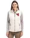 Western Kentucky Hilltoppers College Vault Cutter & Buck Rainier PrimaLoft® Womens Eco Insulated Full Zip Puffer Vest Coconut Front Thumbnail Image