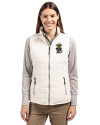 Wichita State Shockers College Vault Cutter & Buck Rainier PrimaLoft® Womens Eco Insulated Full Zip Puffer Vest Coconut Front Thumbnail Image