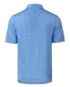 Ole Miss Rebels College Vault Cutter & Buck Pike Constellation Print Stretch Mens Polo Atlas Light Blue Mannequin Back Thumbnail Image