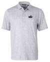 Old Dominion Monarchs College Vault Cutter & Buck Pike Constellation Print Stretch Mens Polo Polished Medium Gray Mannequin Thumbnail Image