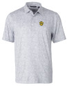 Missouri Tigers College Vault Cutter & Buck Pike Constellation Print Stretch Mens Polo Polished Medium Gray Mannequin Thumbnail Image