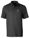 LSU Tigers College Vault Cutter & Buck Pike Constellation Print Stretch Mens Polo Black Mannequin Thumbnail Image