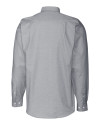 Northwestern Wildcats College Vault Cutter & Buck Stretch Oxford Mens Long Sleeve Dress Shirt Charcoal Mannequin Back Thumbnail Image