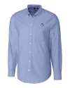 Fresno State Bulldogs College Vault Cutter & Buck Stretch Oxford Mens Long Sleeve Dress Shirt French Blue Mannequin Thumbnail Image