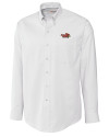 Illinois State Redbirds Cutter & Buck Epic Easy Care Nailshead Mens Big and Tall Long Sleeve Dress Shirt White Mannequin Thumbnail Image