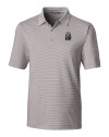 FIU Panthers College Vault Cutter & Buck Forge Pencil Stripe Stretch Mens Big and Tall Polo Polished Medium Gray Mannequin Thumbnail Image