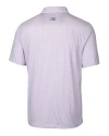 Northwestern Wildcats College Vault Cutter & Buck Pike Double Dot Print Stretch Mens Polo College Purple Mannequin Back Thumbnail Image