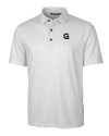 Gonzaga Bulldogs College Vault Cutter & Buck Pike Double Dot Print Stretch Mens Polo Charcoal Mannequin Thumbnail Image