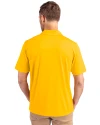 Northern Arizona Lumberjacks College Vault Cutter & Buck Prospect Eco Textured Stretch Recycled Mens Short Sleeve Polo College Gold Back Thumbnail Image
