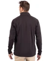 Southern Illinois Salukis College Vault Cutter & Buck Adapt Eco Knit Stretch Recycled Mens Quarter Zip Pullover Black Back Thumbnail Image