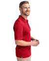 Washington State Cougars College Vault Cutter & Buck Advantage Eco Tri-Blend Pique Mens Polo Cardinal Red Side Thumbnail Image