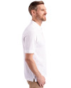 Grambling Tigers College Vault Cutter & Buck Advantage Eco Tri-Blend Pique Mens Polo White Side Thumbnail Image