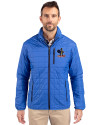 Delaware Fightin' Blue Hens College Vault Cutter & Buck Rainier PrimaLoft® Mens Eco Insulated Full Zip Puffer Jacket Royal Front Thumbnail Image