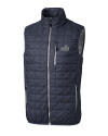 Old Dominion Monarchs College Vault Cutter & Buck Rainier PrimaLoft® Mens Big and Tall Eco Insulated Full Zip Puffer Vest Anthracite Melange Mannequin Thumbnail Image