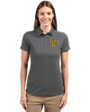 Missouri Tigers College Vault Cutter & Buck Advantage Eco Tri-Blend Pique Womens Polo Elemental Grey Front Thumbnail Image