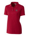 Gonzaga Bulldogs College Vault Cutter & Buck Advantage Eco Tri-Blend Pique Womens Polo Cardinal Red Mannequin Thumbnail Image