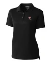 Louisville Cardinals College Vault Cutter & Buck Advantage Eco Tri-Blend Pique Womens Polo Black Mannequin Thumbnail Image