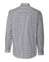Louisville Cardinals College Vault Cutter & Buck Easy Care Stretch Gingham Mens Big and Tall Long Sleeve Dress Shirt Charcoal Mannequin Back Thumbnail Image