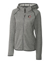 Florida State Seminoles College Vault Cutter & Buck Mainsail Full Zip Hooded Womens Jacket Polished Heather Mannequin Thumbnail Image