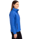 Kansas Jayhawks College Vault Cutter & Buck Rainier PrimaLoft®  Womens Eco Insulated Full Zip Puffer Jacket Royal Side Thumbnail Image