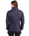 Gonzaga Bulldogs College Vault Cutter & Buck Rainier PrimaLoft®  Womens Eco Insulated Full Zip Puffer Jacket Dark Navy/Silver Back Thumbnail Image