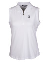 Georgetown Hoyas College Vault Cutter & Buck Forge Stretch Womens Sleeveless Polo White Mannequin Thumbnail Image