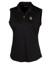LSU Tigers College Vault Cutter & Buck Forge Stretch Womens Sleeveless Polo Black Mannequin Thumbnail Image