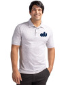 Old Dominion Monarchs College Vault Cutter & Buck Advantage Tri-Blend Space Dye Mens Big and Tall Polo Elemental Grey Front Thumbnail Image