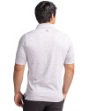 Grambling Tigers College Vault Cutter & Buck Advantage Tri-Blend Space Dye Mens Polo Elemental Grey Back Thumbnail Image