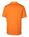 Illinois Fighting Illini College Vault Cutter & Buck Forge Stretch Mens Polo Orange Burst Mannequin Back Thumbnail Image
