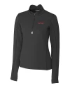 Texas Tech Red Raiders College Vault Cutter & Buck Traverse Stretch Eco Quarter Zip Womens Pullover Black Mannequin Thumbnail Image
