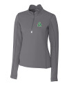 Marshall Thundering Herd College Vault Cutter & Buck Traverse Stretch Eco Quarter Zip Womens Pullover Elemental Grey Mannequin Thumbnail Image