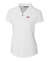 New Mexico State Aggies College Vault Cutter & Buck Forge Stretch Womens Short Sleeve Polo White Mannequin Thumbnail Image