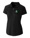 Marshall Thundering Herd College Vault Cutter & Buck Forge Stretch Womens Short Sleeve Polo Black Mannequin Thumbnail Image