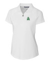 Marshall Thundering Herd College Vault Cutter & Buck Forge Stretch Womens Short Sleeve Polo White Mannequin Thumbnail Image