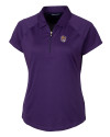 LSU Tigers College Vault Cutter & Buck Forge Stretch Womens Short Sleeve Polo College Purple Mannequin Thumbnail Image