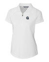 Gonzaga Bulldogs College Vault Cutter & Buck Forge Stretch Womens Short Sleeve Polo White Mannequin Thumbnail Image