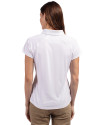 Georgetown Hoyas College Vault Cutter & Buck Forge Stretch Womens Short Sleeve Polo White Back Thumbnail Image