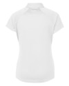 Northwestern Wildcats College Vault Cutter & Buck Forge Stretch Womens Short Sleeve Polo White Mannequin Back Thumbnail Image
