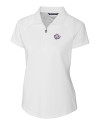 Texas Christian Horned Frogs College Vault Cutter & Buck Forge Stretch Womens Short Sleeve Polo White Mannequin Thumbnail Image