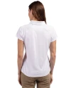 Florida State Seminoles College Vault Cutter & Buck Forge Stretch Womens Short Sleeve Polo White Back Thumbnail Image