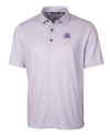 Northwestern Wildcats College Vault Cutter & Buck Pike Double Dot Print Stretch Mens Big and Tall Polo College Purple Mannequin Thumbnail Image