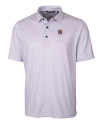 LSU Tigers College Vault Cutter & Buck Pike Double Dot Print Stretch Mens Big and Tall Polo College Purple Mannequin Thumbnail Image