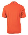 Virginia Tech Hokies College Vault Cutter & Buck Virtue Eco Pique Recycled Mens Polo College Orange Mannequin Back Thumbnail Image